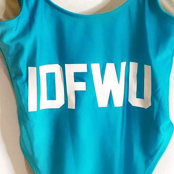 Revolve Private Party Turquoise Blue IDFWU Swimsuit - Picture 6 of 6